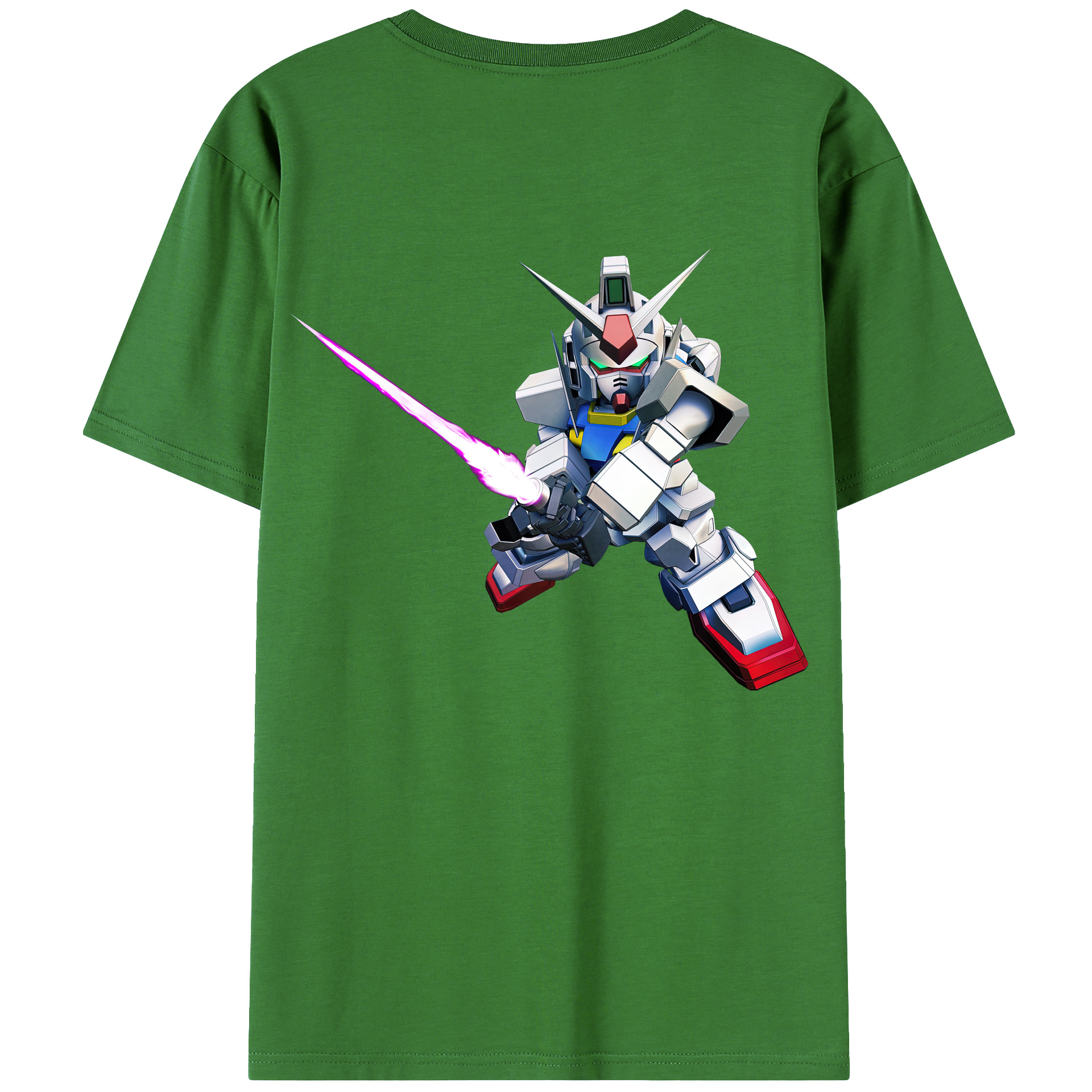 （画像用） 機動戦士ガンダム Mobile Suit Gundam レディース半袖Tシャツ(バックプリント)